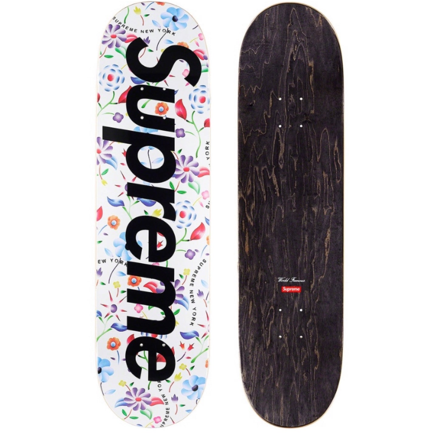 Supreme Airbrushed Floral Deck White